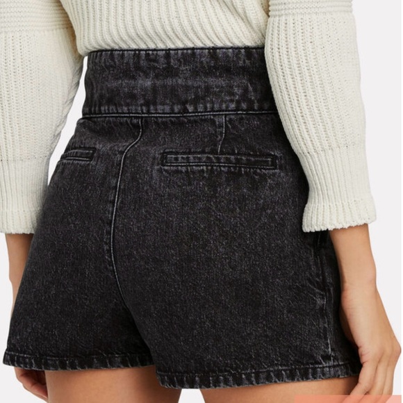 IRO - Ober Denim Paperbag Shorts - size 40, US size 8 - Dark Grey Wash - NWT - Picture 15 of 15